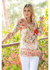 CIENNA ROUGE BLOOM SHIRTS